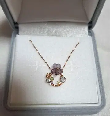 BLOOM 목걸이 K10 제비꽃