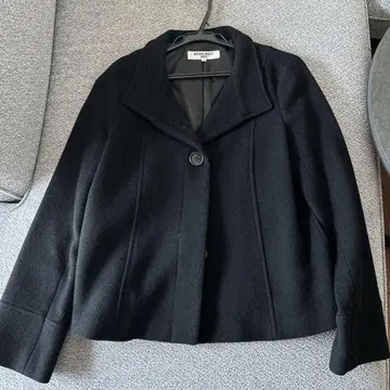 NATURAL BEAUTY BASIC 블랙 피 코트 M