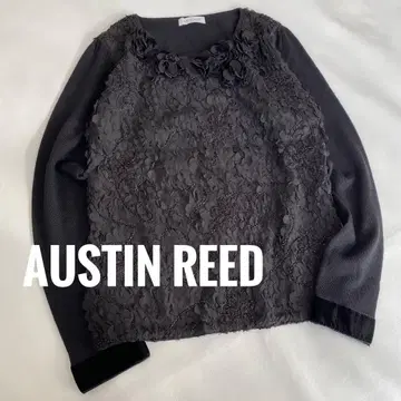 AUSTIN REED 오스틴 리드 꽃잎 플라워 모티브 니트 새상품급