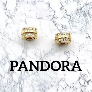 PANDORA 참 37 클립 2개 세트 골드