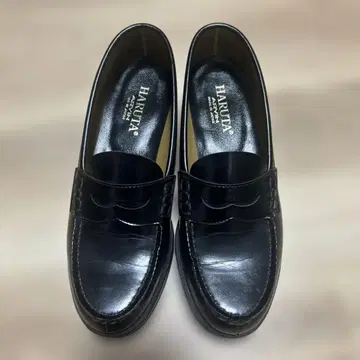 HARUTA 블랙 로퍼 25.5cm