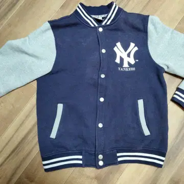 Yankees 바시티 자켓 XXL 네이비/그레이!