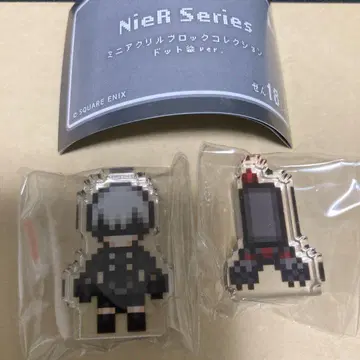 NieR Series 미니 아크릴 블록 컬렉션 도트 그림 9S 외