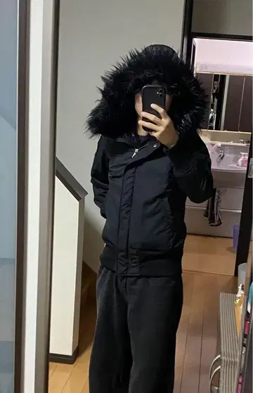 블랙 다운 블랙 퍼 포함 Y2K 그런지 Opium 쇼트 기장 갸루