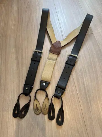 서스펜더 영국 Regent사제 블랙 가죽
