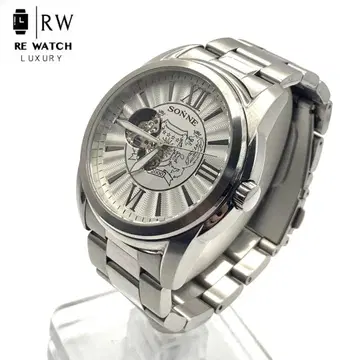 7-3643 SONNE 2000 자동 와인딩 손목시계 실버