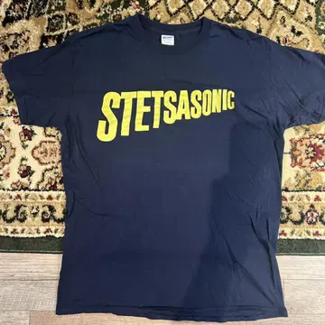 STETSASONIC 로고 T셔츠 M 네이비
