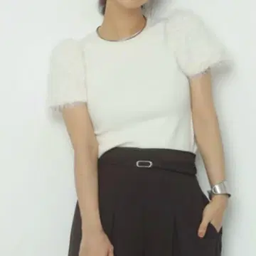 아푸와이저 리셰 퍼 슬리브 니트