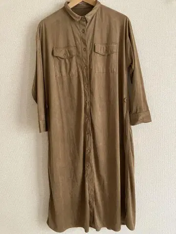 벨로아 셔츠 원피스