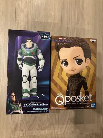 버즈 라이트이어 & 스파이더맨 Qposket 피규어 2세트