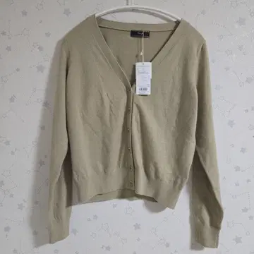 Swingle 스윙 그린 V넥 가디건 시어버터 가공