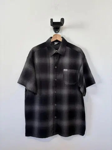 caltop 칼탑 반팔 옴브레 체크 셔츠 made in USA