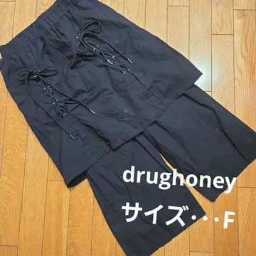 드래그 허니 drughoney 본지티 팬츠 펑크 락 V계 F