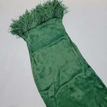 ZARA 가슴 페더 롱 원피스 드레스 어깨끈 탈부착 가능