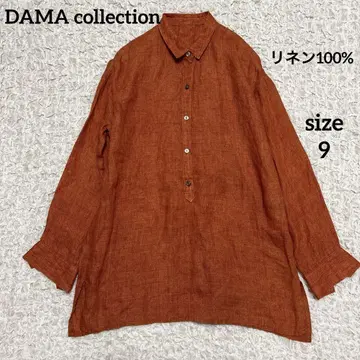 DAMA collection 이탈리아 린넨 100% 튜닉 블라우스