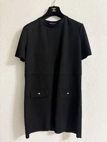 ZARA 블랙 반팔 원피스 튜닉