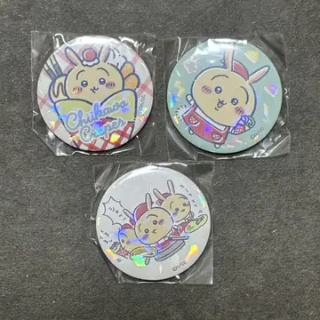 치이카와 (먼작귀) 마리오 크레이프 토끼 캔뱃지 3개 세트