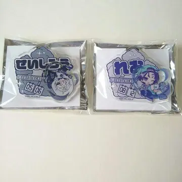 나기 세이시로 미카게 레오 블루 록 파스텔 팝 이름 배지 컬렉션 세트