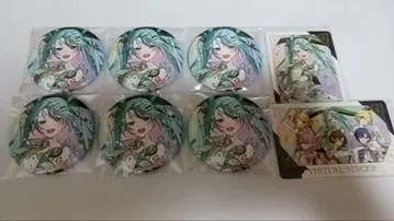 프로세카 5주년 감사제 오로라 금박 캔뱃지 하츠네 미쿠 그리팅 카드