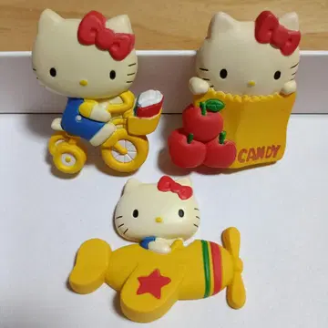 헬로키티 마그넷 세트 자전거와 캔디 2003년제