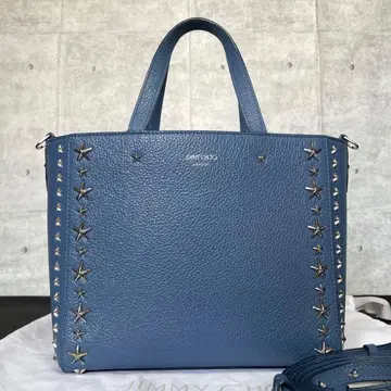 [ 새상품급 ] JIMMY CHOO PEGASI/S 블루 2WAY 핸드백