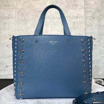 [ 새상품급 ] JIMMY CHOO PEGASI/S 블루 2WAY 핸드백