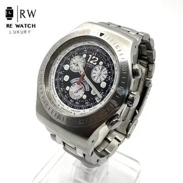 7-3896 SWATCH 1000MT 크로노그래프 블랙 다이얼 손목시계