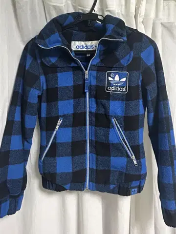 adidas 체크 자켓 S