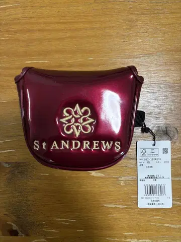 St Andrews 퍼터용 골프헤드커버 와인 레드