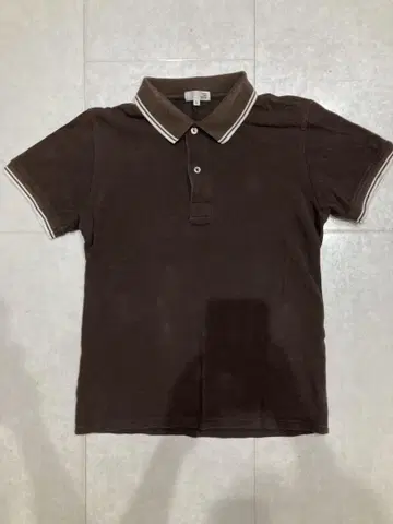유나이티드 애로우즈 그린 라벨 피케 셔츠 브라운