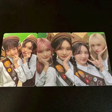 IVE 가을 SCOUT 서울콘 3장 케미 유닛 랜덤 트레이딩 카드