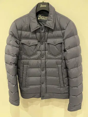 Herno 그레이 다운 자켓