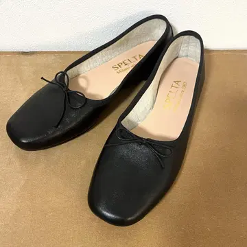 새상품급 스페르타 36 22.5cm 발레 슈즈 블랙 플랫슈즈