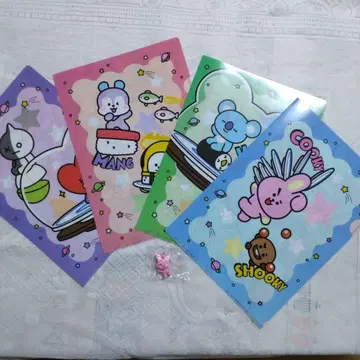 쿠라스시 BT21 클리어 파일 컴플리트 키링