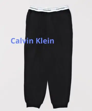 정품 미사용 새상품 Calvin Klein 블랙 맨투맨 조거 팬츠