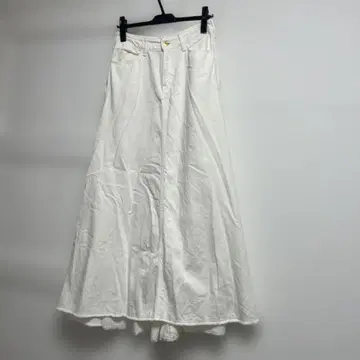 woadblue 화이트 롱 스커트 S 사이즈
