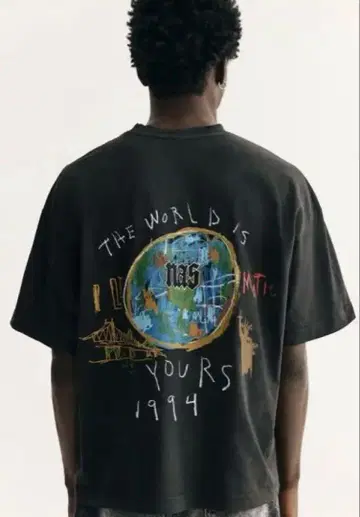 NAS THE WORLD IS YOURS 티셔츠 1994 H&M