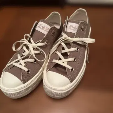 ALL STAR 브라운 캔버스 스니커즈
