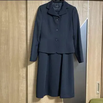 수험 네이비 수트 자켓과 원피스 세트