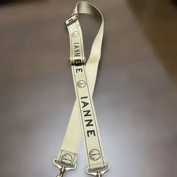 IANNE 로고 숄더 벨트 베이지