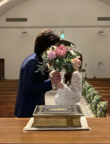 1st 오너 웨딩 드레스 머메이드 드레스 쇼콜라 화이트 레이스