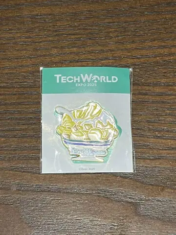 테크월드 망고 빙수 핀 배지 오사카 간사이 만박 EXPO2025