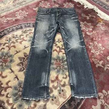 00s PPFM 스트레이트 데님 다크 블루