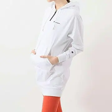 미사용 새상품 컨버스 하프 지퍼 롱 슬리브 후드티 M 여성용