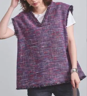 UNITED ARROWS UBCMD 트위드 베스트 트위드 베스트