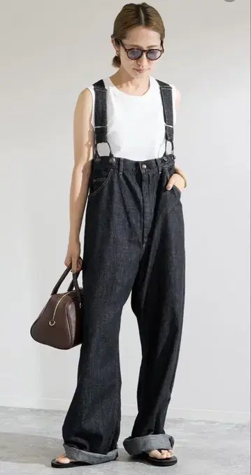 FRAMeWORK PAYDAY 서스펜더 데님