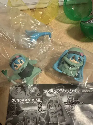 GUNDAM x MIKU 피규어 컬렉션 2개