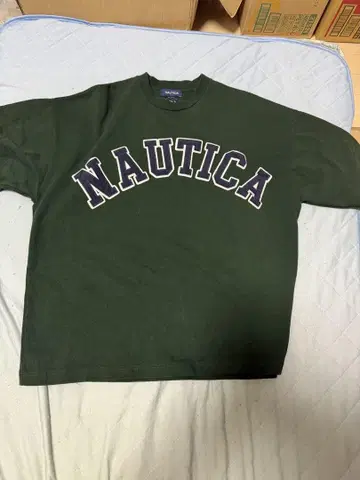 NAUTICA 다크 그린 티셔츠