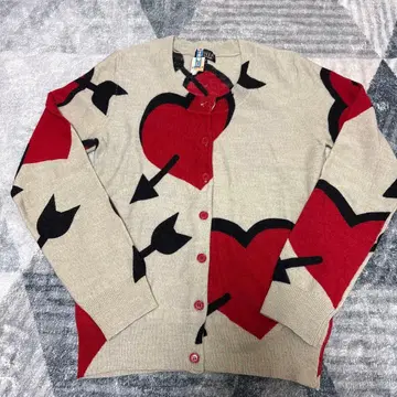 SONIA RYKIEL 하트 무늬 스웨터 38