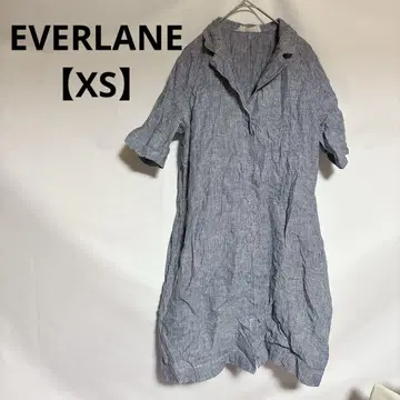 새상품급 EVERLANE [ XS ] 스트라이프 튜닉 셔츠 원피스
